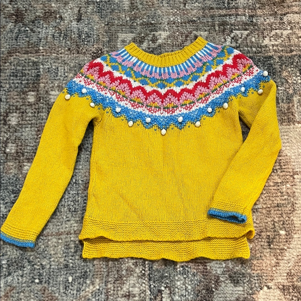 Boden Girls Fair Isle Sweater